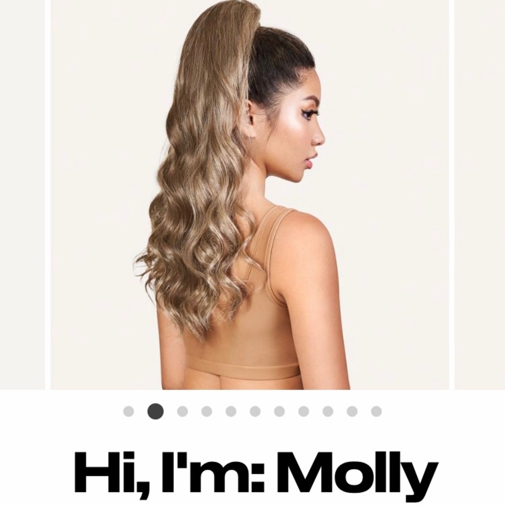 insert name here dark brown molly ponytail